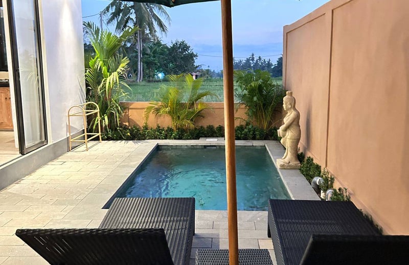 Rental of a new villa with jungle and rice field views, Ubud, Indonesia